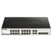 Коммутатор/ DGS-1210-20/F Smart L2 Switch 16х1000Base-T, 4хCombo 1000Base-T/SFP, Compact CLI