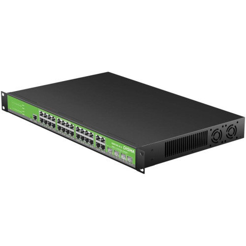 Коммутатор Digma DSW724G-4C-R (L2+) 24x1Гбит/с 4xКомбо(1000BASE-T/SFP) управляемый