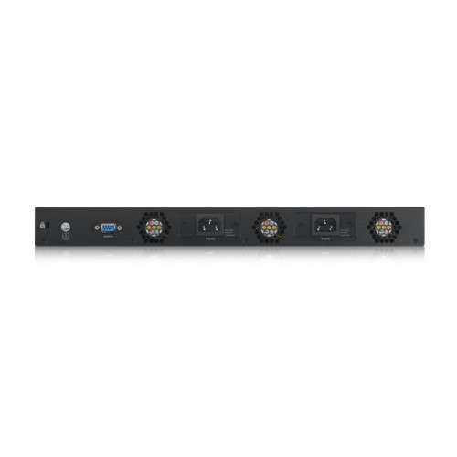 Коммутатор/ ZYXELXGS4600-52F AC L3 Managed Switch, 48 port Gig SFP, 4 dual pers.  and 4x 10G SFP+, stackable, dual PSU AC