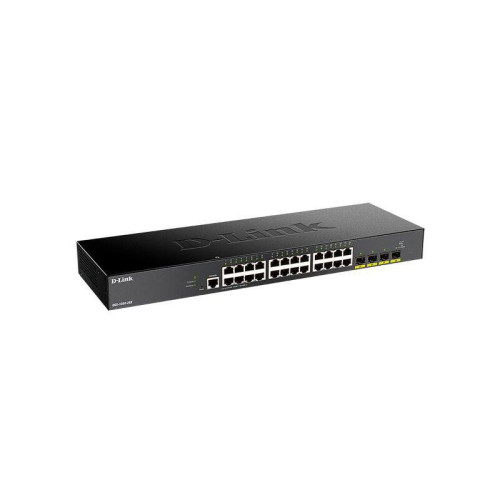Коммутатор/ DGS-1250-28X Smart L2 Switch 24x1000Base-T, 4х10GBase-X SFP+, CLI, RJ45 Console