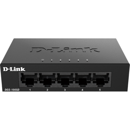 Коммутатор/ Unmanaged Switch 5x1000Base-T, metal case