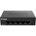 Коммутатор/ Unmanaged Switch 5x1000Base-T, metal case