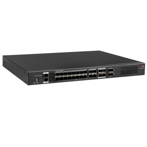 Коммутатор/ Управляемый стекируемый коммутатор уровня L3, 20 портов 1G/10G SFP+, 4 порта 10G/25G SFP28, 2 порта 40G QSFP+, поддержка до 32 портов 10G, 4K VLAN, 32KMAC адресов, 1 порт USB 2.0, 1 консольный порт, 1 порт MGMT, 2 сменных БП (поставляются отде