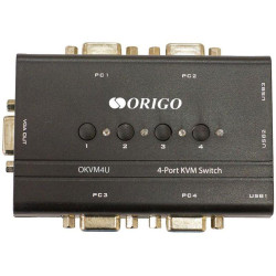 Коммутатор/ 4-портовый KVM-переключатель с портами VGA и USB