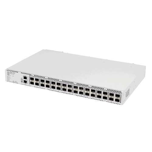 Ethernet-коммутатор MES5332A rev. C, 1x10/100/1000BASE-T (ООВ), 32x10GBASE-R (SFP+)/1000BASE-X (SFP), коммутатор L3, 2 слота для модулей питания