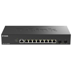 Коммутатор/ Управляемый L2 коммутатор, 8x1000Base-T, 2x10GBase-X SFP+, защита от статического электричества до 6 кВ, CLI, консольный порт RJ-45, RPS, поддержка Dying Gasp