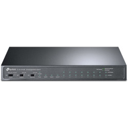 Коммутатор/ 8-port 10/100Mbps Unmanaged PoE switch, 2 Gb RJ45 + 1 Gb SFP uplinks, PoE budget up to 124W