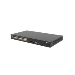 24xGE (RJ-45), 4x10G (SFP+); AC; исполнение 19'' , стекируемый;