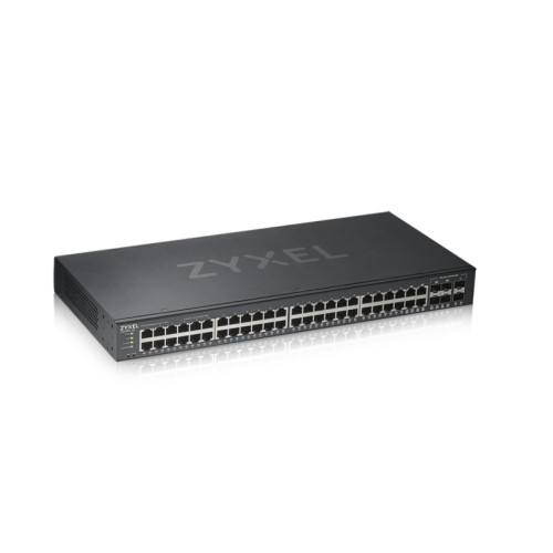 Коммутатор/ ZYXEL GS1920-48v2 Hybrid Smart switch ZYXEL Nebula Flex, 44xGE, 4xCombo (SFP/RJ-45), 2xSFP, Standalone / cloud management
