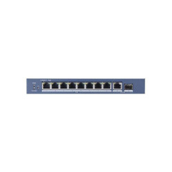 Коммутатор Hikvision DS-3E0510P-E 9x1Гбит/с 1SFP 8PoE+ 110W неуправляемый