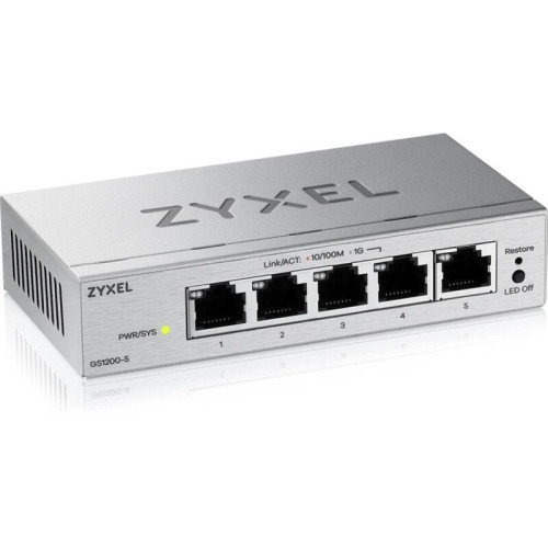 Коммутатор Zyxel GS1200-5V3-EU0101F (L2) 5x1Гбит/с управляемый