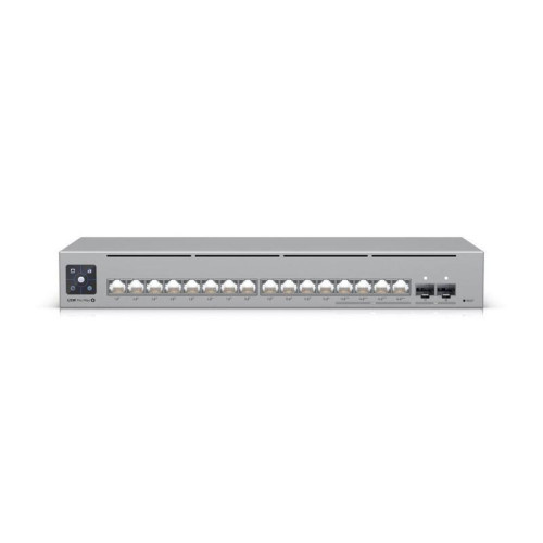 Коммутатор Ubiquiti UniFi Switch Pro Max 16 PoE PoE-коммутатор в стойку, 4х 2.5G RJ45, 12х 1G RJ45, 2х 10G SFP+, раздача 180 Вт