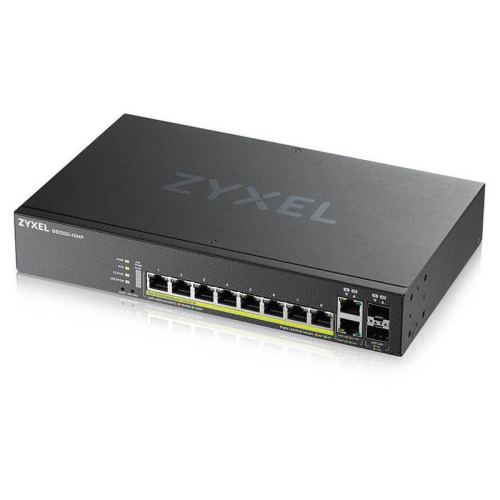 Коммутатор Zyxel GS2220-10HP-EU0101F (L2) 8x1Гбит/с 2xКомбо(1000BASE-T/SFP) 8PoE+ 180W управляемый