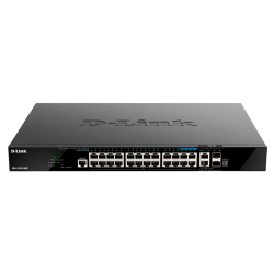 Коммутатор/ DGS-1520-28MP Managed L3 Stackable Switch 20x1000Base-T PoE, 4x2.5GBase-T PoE, 2x10GBase-T, 2x10GBase-X SFP+, PoE Budget 370W (740W with DPS-700), CLI, RJ45 Console, RPS