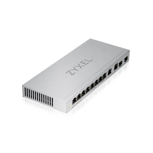 Коммутатор/ Switch Zyxel XGS1010-12, 8xGE, 2x1/2.5GE, 2xSFP+, desktop, silent
