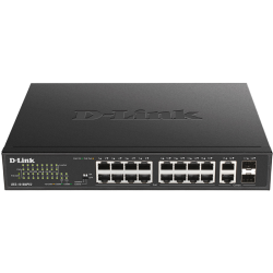 Коммутатор/ DES-1018MPV2,DES-1018MPV2/A1A Unmanaged Switch 16x100Base-TX PoE, 2xCombo 1000Base-T/SFP, PoE Budget 247W, Long-range PoE up to 250m, metal case