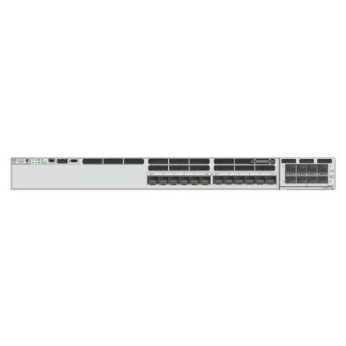 Коммутатор CISCO Catalyst 9300 12 port 25G/10G/1G SFP28 with modular uplinks, PS 1x715W, HSEC license active, DNA Network Advantage, C9300X-12Y-A