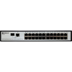 Unmanaged Switch 24x100Base-TX, 1xCombo 1000Base-T/SFP, metal case, 19