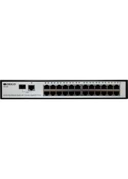 Коммутатор/ Unmanaged Switch 24x100Base-TX, 1xCombo 1000Base-T/SFP, metal case, 19