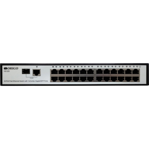 Unmanaged Switch 24x100Base-TX, 1xCombo 1000Base-T/SFP, metal case, 19