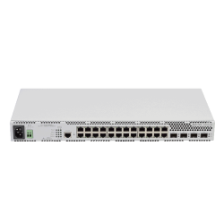 Ethernet-коммутатор MES2424B, 24 порта 10/100/1000BASE-T, 4 порта 1000BASE-X/10GBASE-R, L3, 220В AC, 12B DC