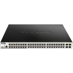 Коммутатор D-Link DGS-1210-52MP/ME/B 48x1Гбит/с 4SFP 48PoE 370W управляемый