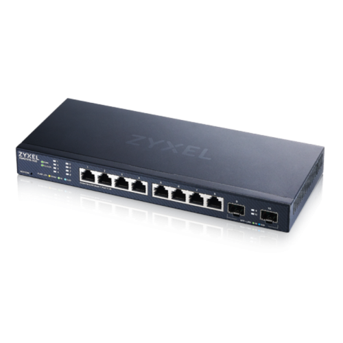 Коммутатор/ Multigigabit Smart L3 Lite switch Zyxel NebulaFlex XMG1915-10E, 8xRJ-45: 1/2.5G, 2xSFP+, silent (no fan)