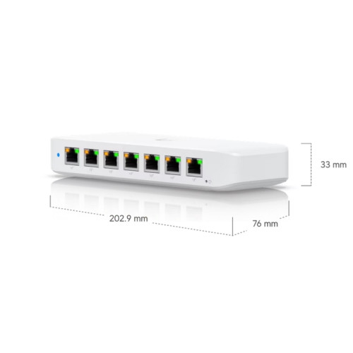 Коммутатор Ubiquiti UniFi Switch Ultra PoE-коммутатор, 8х 1G RJ45, раздача 42 Вт Коммутатор Ubiquiti UniFi Switch Ultra PoE-коммутатор, 8х 1G RJ45, раздача 42 Вт