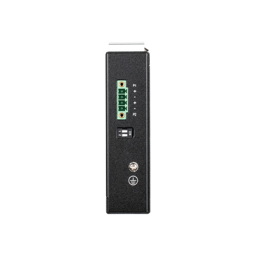 Коммутатор/ DIS-100G-5PSW Unmanaged Industrial Switch 4x1000Base-T PoE, 1x1000Base-X SFP, PoE Budget up to 120W, Surge 2KV, DIN-Rail, metal case IP30, -40 to 75°C, only DC power, w/o power supply