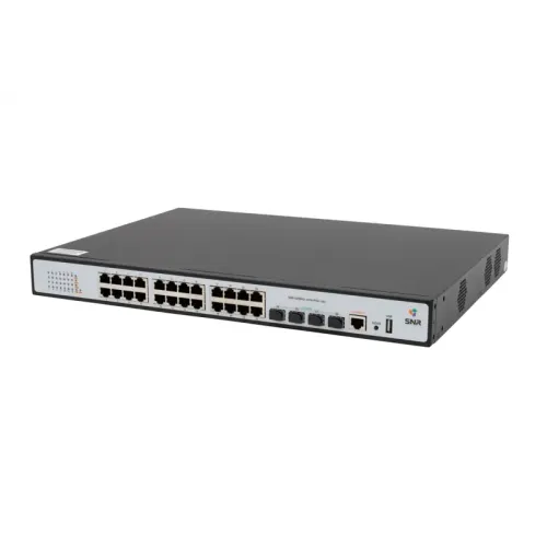 Коммутатор/ Управляемый PoE коммутатор уровня 2SNR-S2989G-24TX-POE-2AC