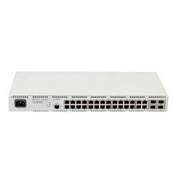 Ethernet-коммутатор MES2428P, 24 порта 10/100/1000BASE-T (PoE/PoE+), 4 Combo-порта 10/100/1000BASE-T/100BASE-FX/1000BASE-X, L2, 220В AC