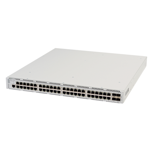 Ethernet-коммутатор MES2348P, 48 портов 10/100/1000 Base-T (PoE/PoE+), 4 порта 10GBase-R (SFP+)/1000Base-X (SFP), L3, 2 слота для модулей питания