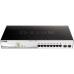 Коммутатор/ DGS-1210-10MP/F Smart L2 Switch 8х1000Base-T PoE, 2х1000Base-X SFP, PoE Budget 130W, Compact CLI