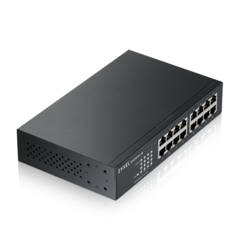 Коммутатор/ ZYXEL GS1100-16 Switch, 16xGE, rack 19 