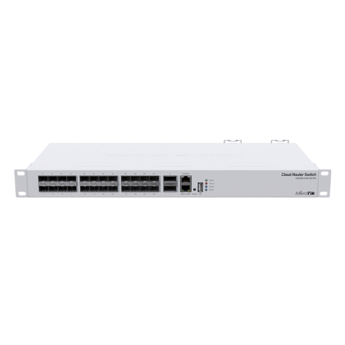 Коммутатор/ CRS326-24S+2Q+RM 40 Gbps QSFP+ ports, 24 10 Gbps SFP+ ports, 320 Gbps throughput, 640 Gbps switching, dual power