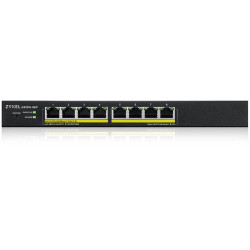 Коммутатор/ Zyxel NebulaFlex GS1915-8EP Hybrid Smart L2 PoE+ Switch, 8xGE PoE+, Silent (No Fan), 60W PoE Budget, Standalone/Cloud Management