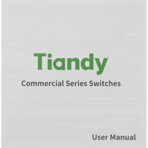 Коммутатор Tiandy TC-P3S06 H/0402/AT/60