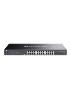 Коммутатор/ JetStream™ 24-port Pure-Gigabit L2+ Managed Switch, 24 10/100/1000Mbps RJ45, 4*10G SFP+ Slots