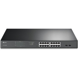 Коммутатор/ 16-Port Gigabit Easy Smart PoE+ Switch with 2 SFP UKplug