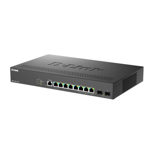 Коммутатор/ Управляемый L2 PoE-коммутатор, 8x2.5GBase-T PoE, 2x10GBase-X SFP+, PoE-бюджет 240 Вт, защита от статического электричества до 6 кВ, CLI, консольный порт RJ-45