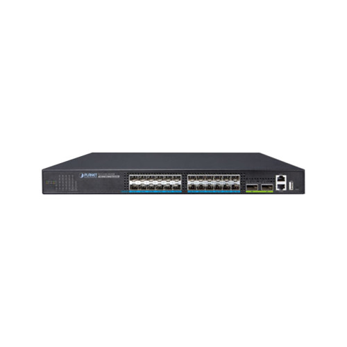 коммутатор/ PLANET XGS-5240-24X2QR L2+/L4 24-Port 10G SFP+ + 2-Port 40G QSFP+ Stackable Managed Switch with 36-72V DC redundant power, Hardware Layer3 IPv4/IPv6 Static Routing