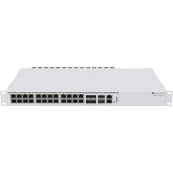 Коммутатор MikroTik CRS326-4C+20G+2Q+RM (L3) 1x100Мбит/с 20x2.5Гбит/с 4xКомбо(10GBase-T/SFP+) 2xQSFP+ управляемый