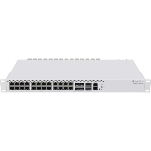 Коммутатор MikroTik CRS326-4C+20G+2Q+RM (L3) 1x100Мбит/с 20x2.5Гбит/с 4xКомбо(10GBase-T/SFP+) 2xQSFP+ управляемый
