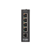 Коммутатор/ DIS-100E-5W Unmanaged Industrial Switch 5x100Base-TX, Surge 2KV, Alarm relay, DIN-Rail, metal case IP30, -40 to 75°C, only DC power, w/o power supply