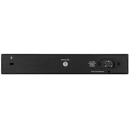 Коммутатор/ DGS-1210-10P/ME/B Managed L2 Metro Ethernet Switch 8x1000Base-T PoE, 2x1000Base-X SFP, PoE Budget 78W, Surge 6KV, CLI, RJ45 Console, Dying Gasp
