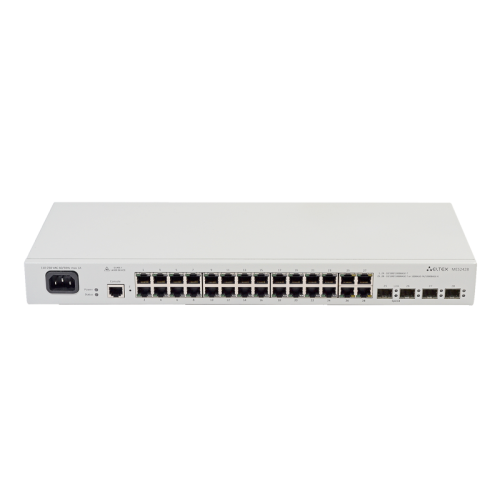 Ethernet-коммутатор MES2428, 24 порта 10/100/1000 Base-T, 4 комбо-порта 10/100/1000 Base-T/100/1000 Base-X (SFP) 220V AС