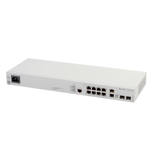 Ethernet-коммутатор MES2308P, 8 портов 10/100/1000Base-T с поддержкой PoE+ и 2 порта 10/100/1000Base-T, 2 порта 1000Base-X (SFP), L3, 220V AC