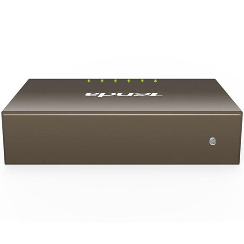 Коммутатор Tenda TEG1005D Коммутатор неуправляемый, 5 портов 5x1 Гбит/с, настольный, металлический корпус