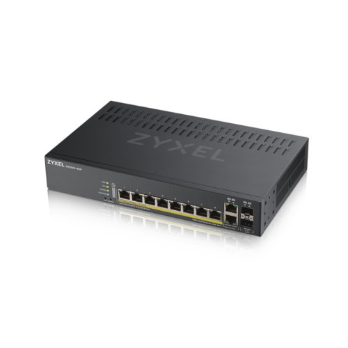 Коммутатор/ ZYXEL GS1920-8HPv2 Hybrid Smart switch PoE+ ZYXEL Nebula Flex, 8xGE PoE+, 2xCombo (SFP/RJ-45), silent (fanless), budget PoE 130W, Standalone / cloud management Коммутатор/ ZYXEL GS1920-8HPv2 Hybrid Smart switch PoE+ ZYXEL Nebula Flex, 8xGE PoE+, 2xCombo (SFP/RJ-45), silent (fanless), budget PoE 130W, Standalone / cloud management