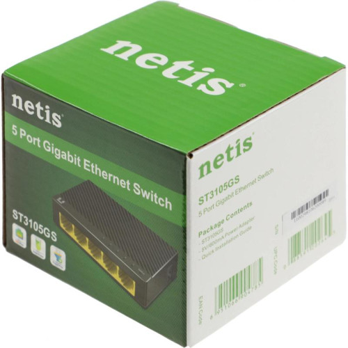Коммутатор Netis ST3105GS (L2) 5x1Гбит/с неуправляемый